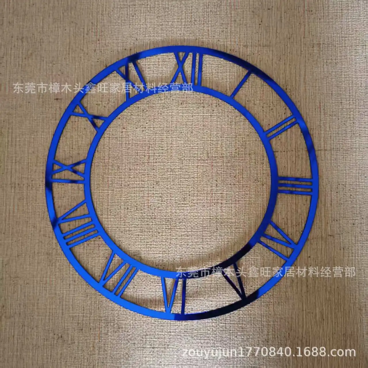 Mirrored Wall Clock Panels Roman Numerals Stick On - Acrylic Decals for Entryway, Hotel Lobby, Home Decoration