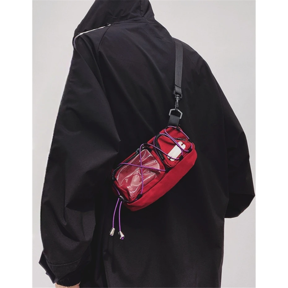 Hip Hop Shoulder Bag Men Women Fashion Mobile Phone Bags Coin Purses Versatile Personality Korean Casual Bumbag