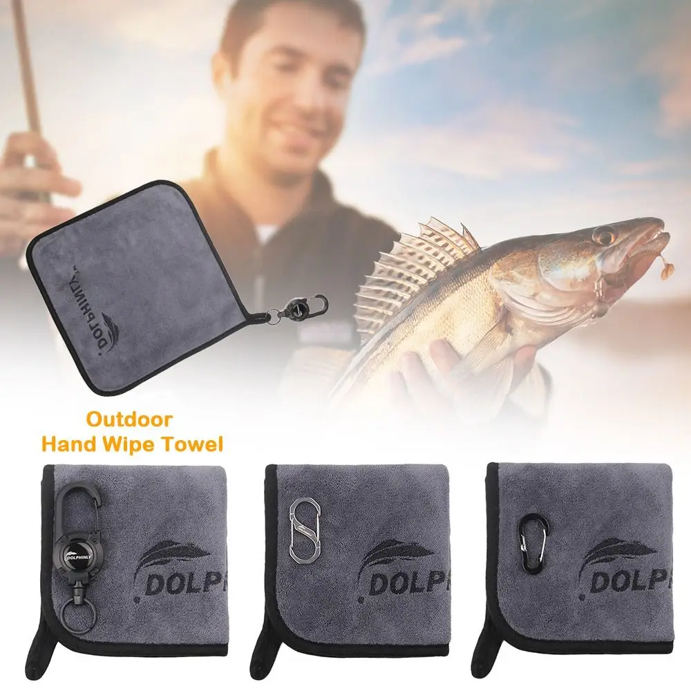دائم سميكة Luya منشفة الصيد ماصة غير عصا في الهواء الطلق اليد مسح منشفة الصيد الملحقات لينة الصيد منشفة الأسماك