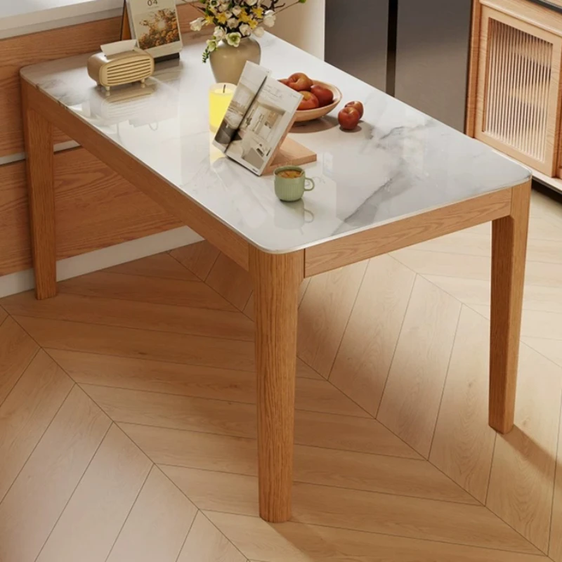 Wooden Space Saving Restaurant Dining Tables Seating Room Marble Kitchen Dining Tables Luxury Table A Manger Kitchen Furniture