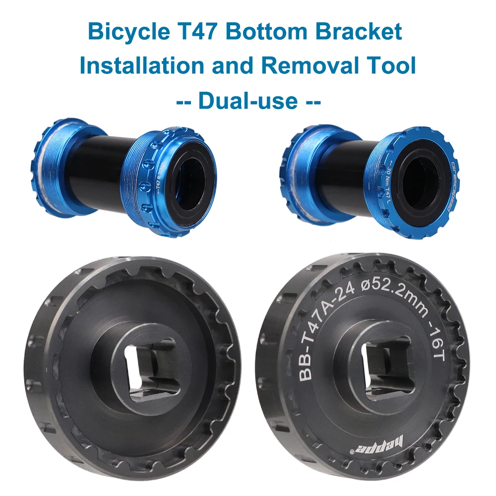 HEPPE 2 in 1 Bike T47 Bottom Bracket Installation and Removal