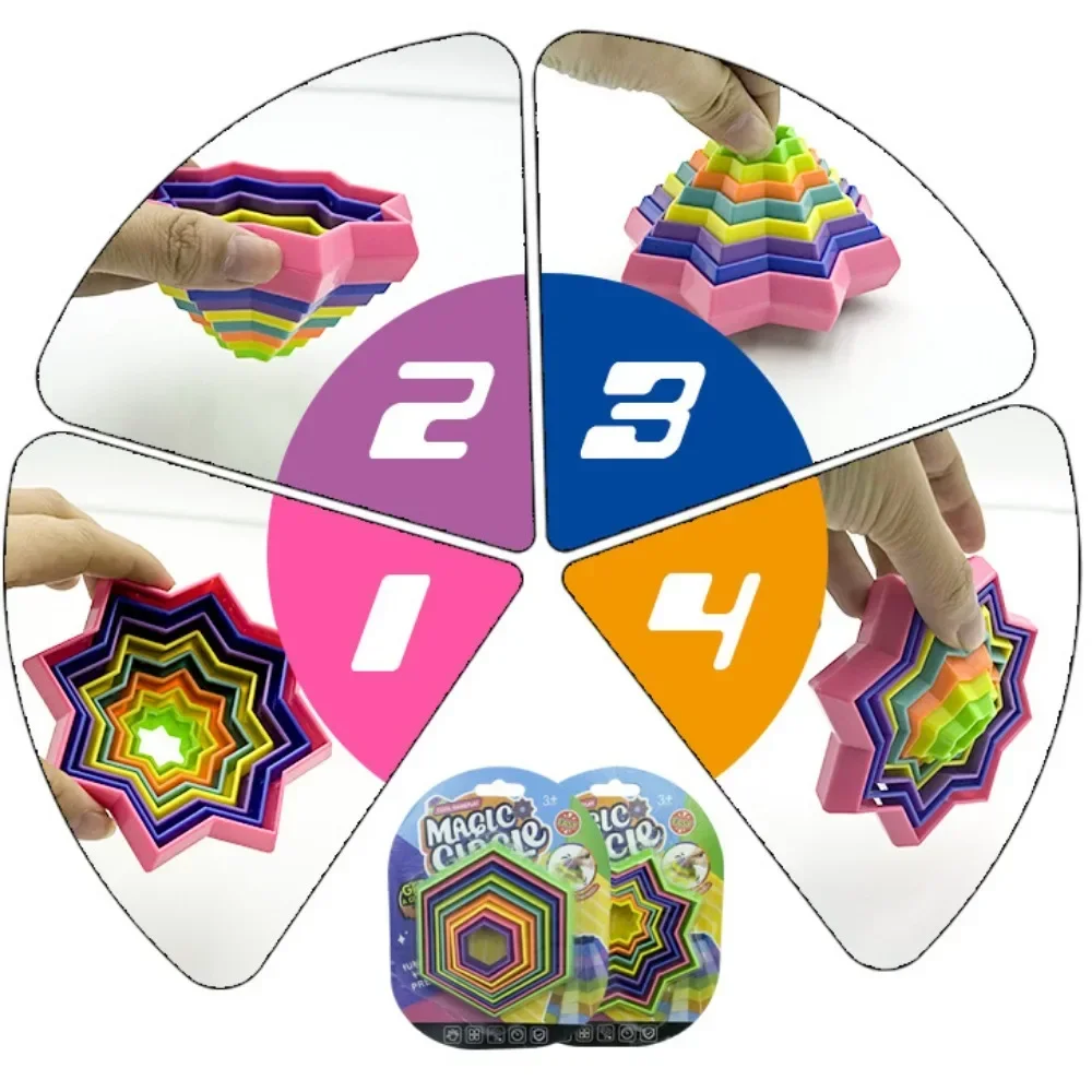 1 Pc 3D Spiral Illusion Antistress Fidget Toys for Anxiety Sensory Autism Therapy Juguetes Para Ansiedad Party Games Children