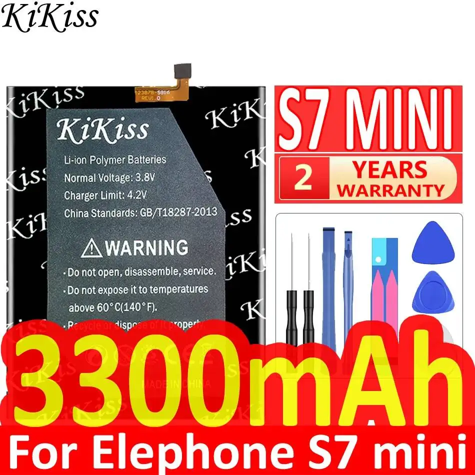

High Capacity Mobile Phone Battery 3300mAh Reliable Power For Elephone S7 Mini