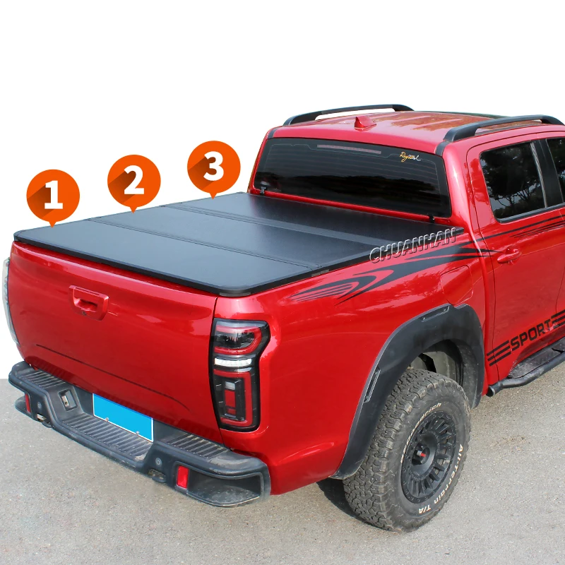 

Чехол на кровать для грузовика Pikcup, тройной чехол, алюминиевый чехол Tonneau 2016, gmc sierra для Ford Ranger 2024, honda Ridgeline