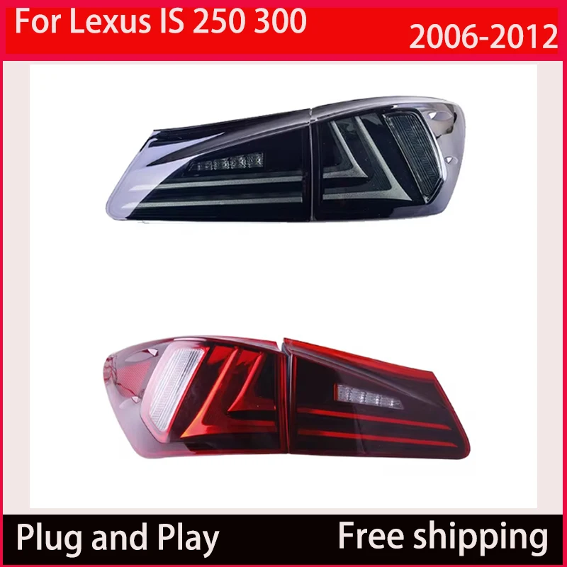 Car Taillights For Lexus IS 250 300 2006-2012 Tail Light Reversing Light Turn Signal Light LED Tail Light Auto Parts