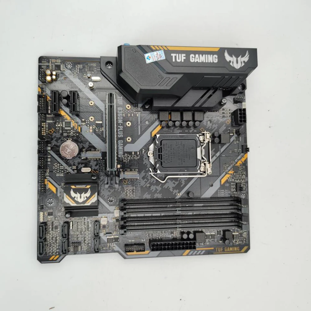 Imagem -04 - Placa-mãe Asus Gaming Desktop Tuf B360 Plus Lga1151 4x Ddr4 Max 64gb de Ram Chipconjunto Intel B360 Atx Hdmi Sata3 m2 Dvi