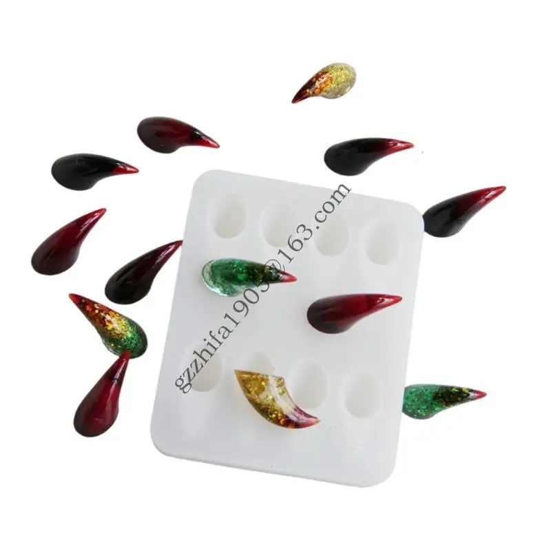

Heat Resistant Silicone Mold for Detailed Devil Horns And Claw Suitable for Resin Craft Supplies and Baking A5KE