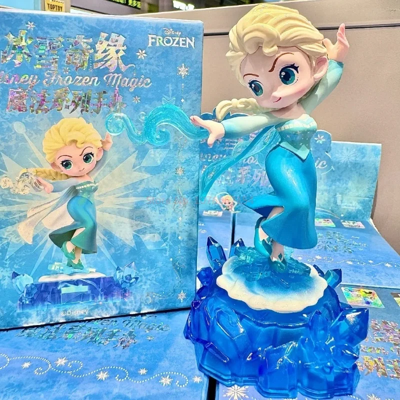 Disney Frozen Magic Series Blind Box Toys Anna, Elsa, Mysterious Box Dolls, Fashion Trendy Toys, Coleção Enfeites, Modelo de Presente