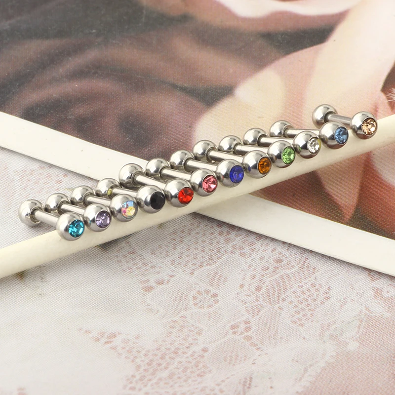 Surgical Steel Cartilage Tiny Stud Earrings Helix Hoop Screw Backs Earrings Ball CZ Hypoallergenic Earrings Set for Women Men 16