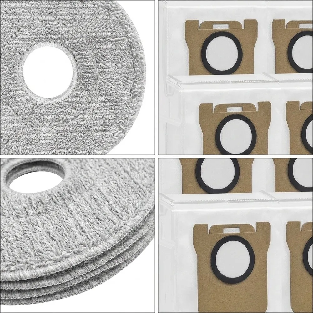 HEPA Dust Bags and Microfiber for Mop Pads Replacement Accessories for Xiaomi 5 PRO OV21CN Robot Vacuum Cleaner Long Life