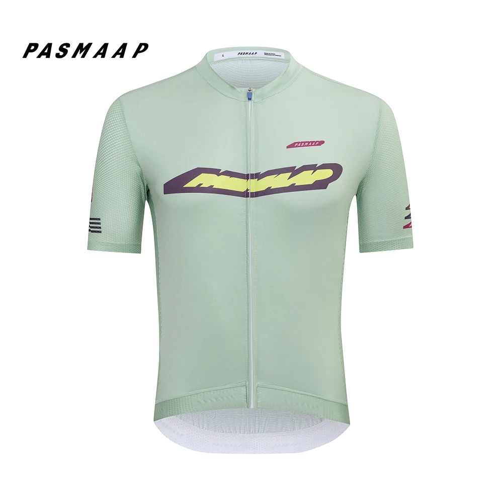 PASMAAP-Cycling Jersey for Men, short Sleeve, Pro Team, MTB, Road Bike Clothing, Breathable Bicycle Shirts, 2025