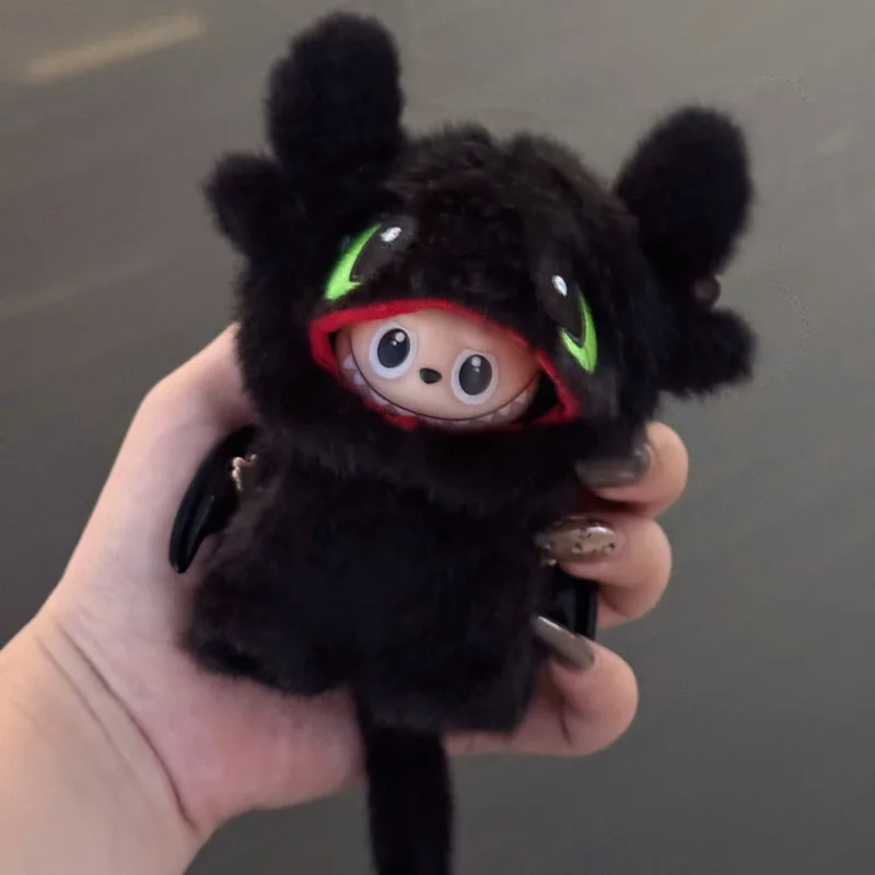 

For Labubu 4.0 Clothes Cute Toothless Dragon Outfits With Wings Mini Plush Doll Clothing Fashion Doll Accessories Giftfor Labubu