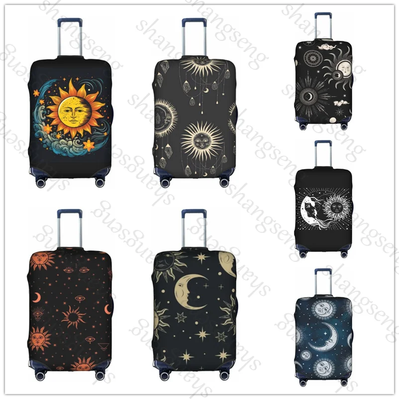 

Thick Elastic Luggage Protective Cover Zipper Suit For 18-32 inch Bag Suitcase Covers Travel Accessories Sun, Planets, Moon