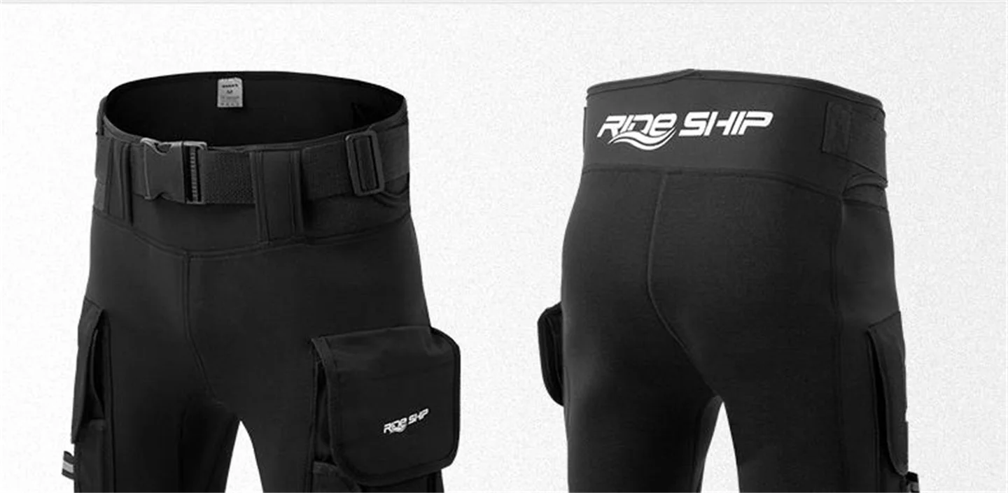 3MM Neopren-Tauchshorts für Männer und Frauen, multifunktional, 2 Taschen, zum Schnorcheln, Segeln, Surfen, Strand, Halbhose – Detail 10