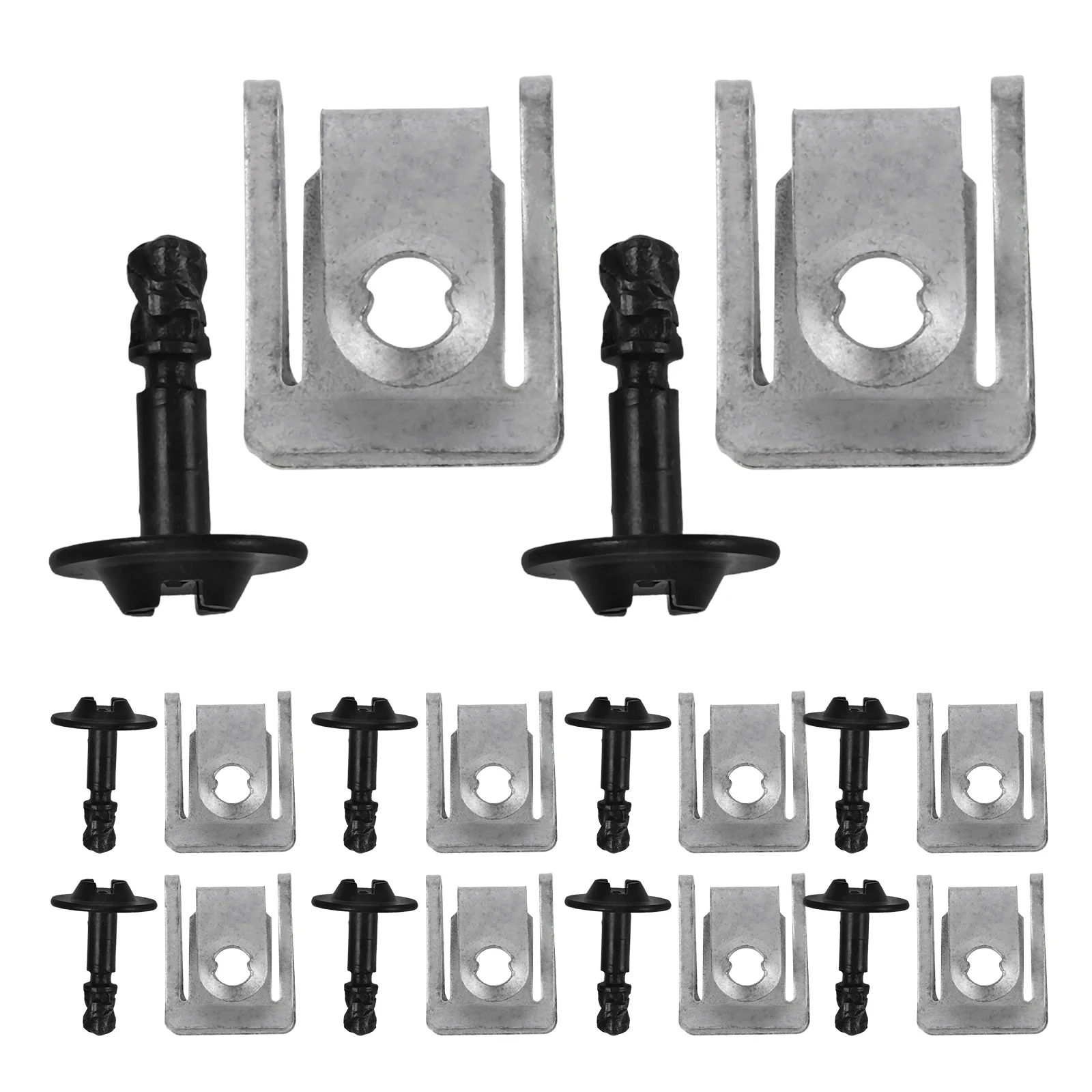 

10 Pcs Aluminum Undertray Clip Durable Engine Cover Fastener Universal Car Underbody Shield Clip Exterior Hood Accessory Under