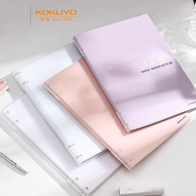 1 szt. Japonia KOKUYO Campus Series 4-otworowy notatnik z luźnymi kartkami ulepszony o dużej pojemności wymienny wkład A5 B5
