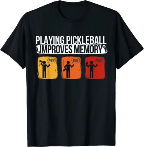 NEW LIMITED Playing Pickleball Improves Memory Pickleball Player T-Shirt