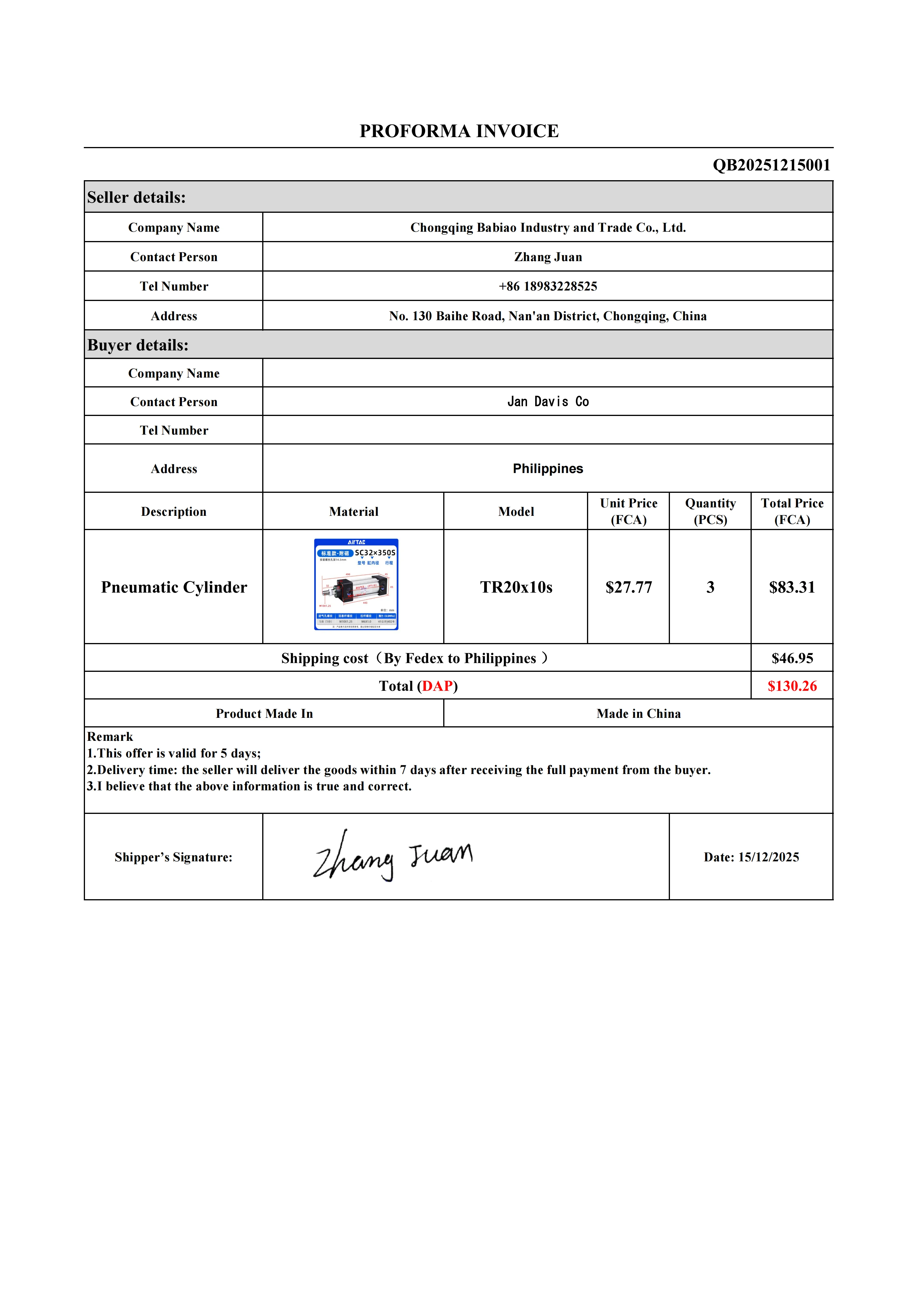 Pneumatic Cylinder …
