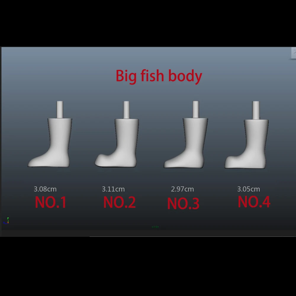 Doll Shoe Last For Big Fish Body/Small Fish Body Doll Shoe Last Gifts Making Doll Shoes Tools Accessories