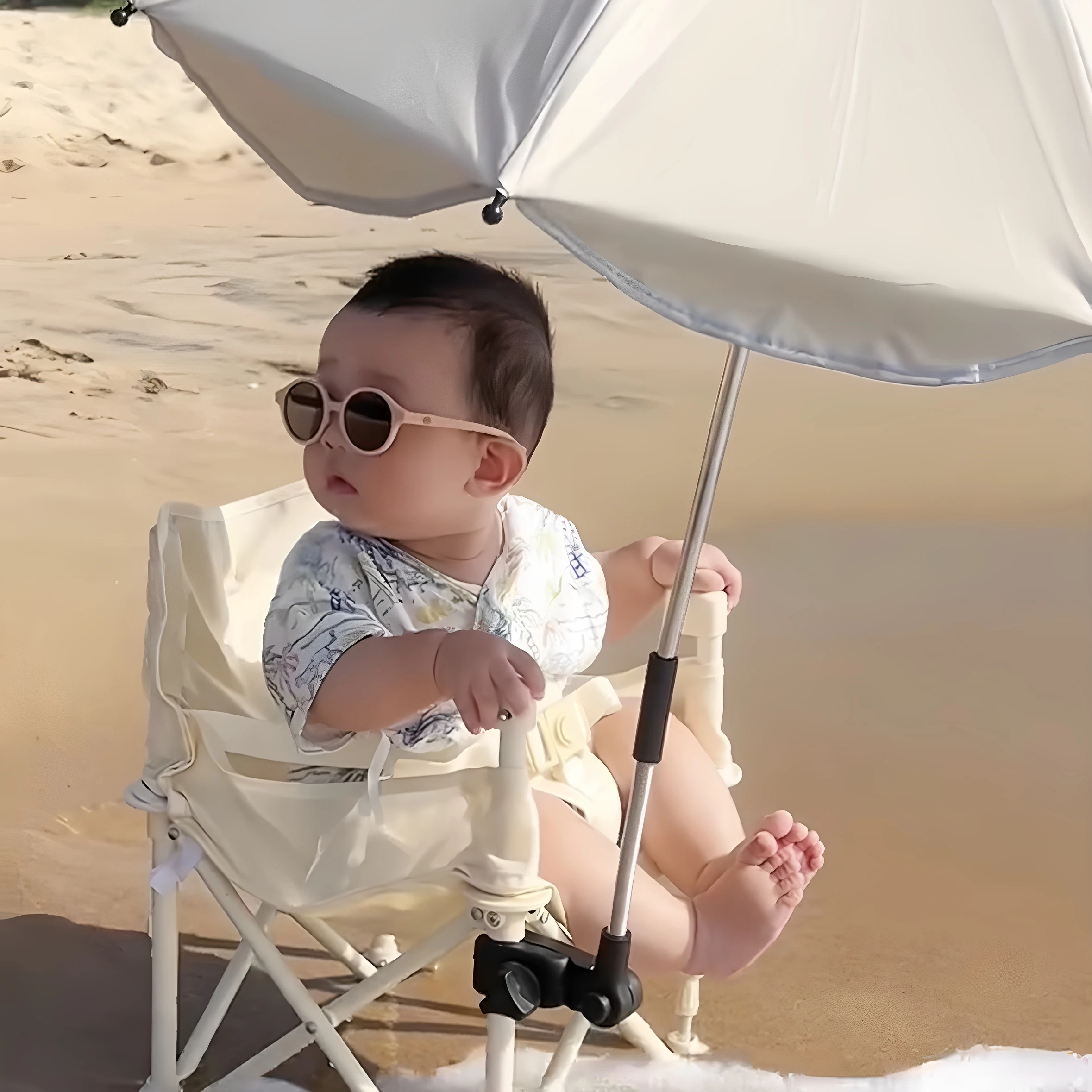 Beach Chair Outdoor Camping Dining Chair Foldable Sunshade Chair Portable Beach Photography