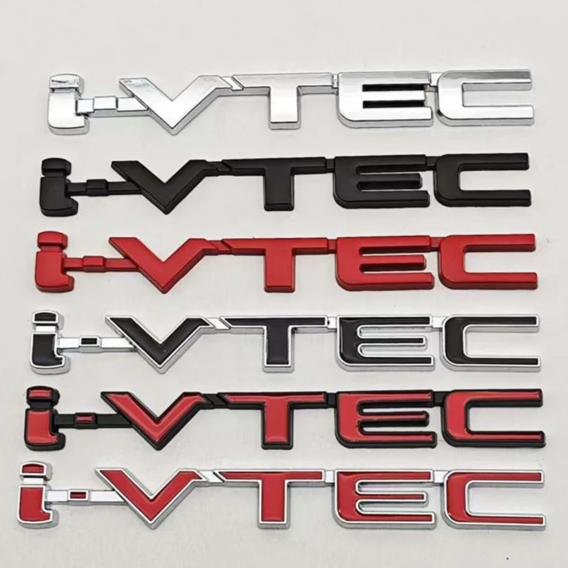 

Car Accessories Styling Logo i-VTEC Badge Metal Fender Side Emblem Decals For Honda Civic Si Type R Accord CRV Acura TSX RSX Fit