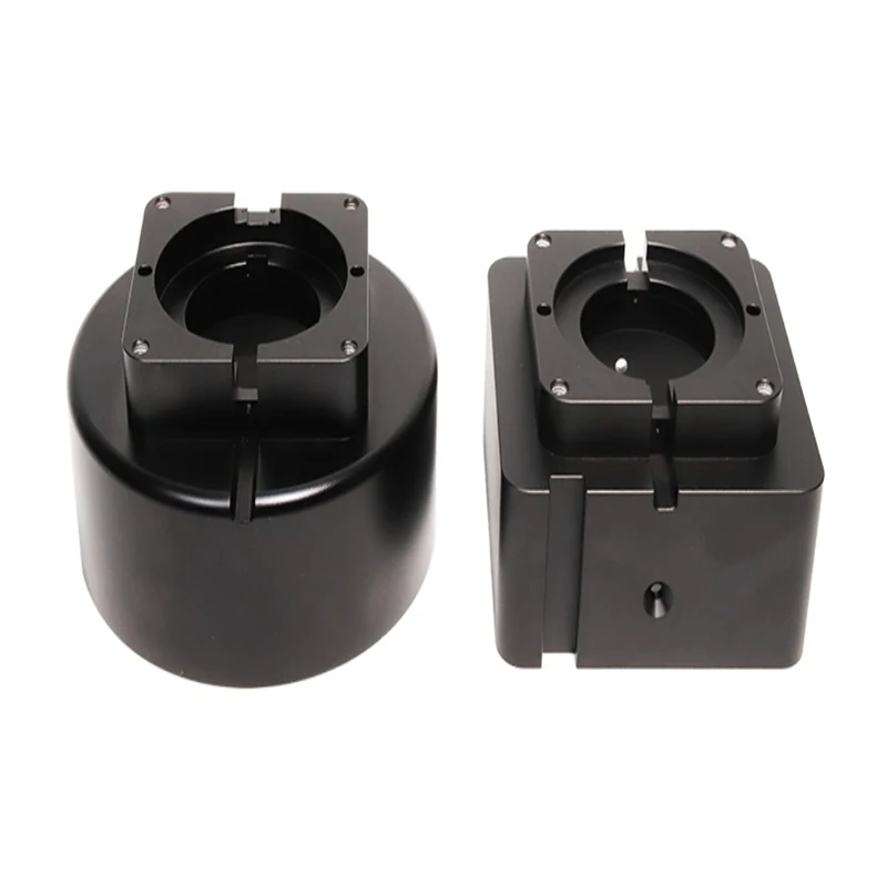 

Custom CNC Machined Aluminum Black Anodized Optical Mirror Holder Aluminum CNC Machining Service