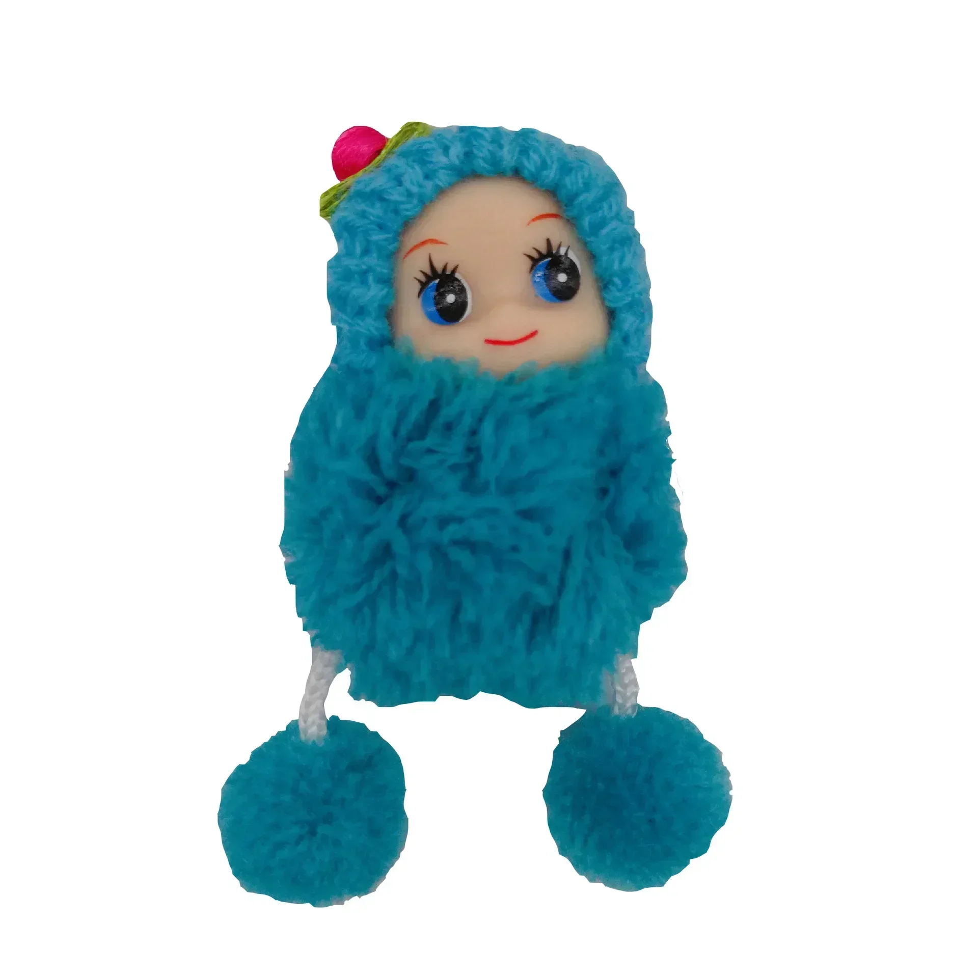 1PC 8cm Cute Woolen Ball Doll Pendant Keychain Pendant Favors Wedding Party Throwing Filling Small Gifts