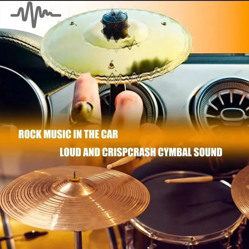 Universal Mini Drums Colliding With Cymbals Vent Decoration For Car Rugged Automotive Interior Accessories Crash Proof Design