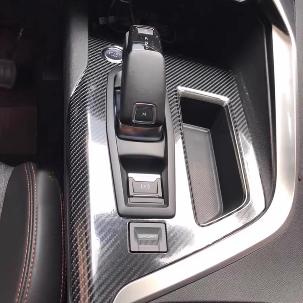 

Для Peugeot 4008 5008 2017-2023 автомобильный Стайлинг 3D/5D углеродное волокно салон автомобиля центральная консоль цветная молдинг наклейки наклейки детали