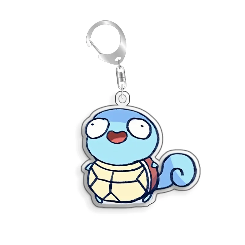 For Pokemon Elf Qikchu Eldegoss Gengar Frosmoth original Acrylic selfmade cute Cartoon Anime Keychain Pendant Toy gift 5cm