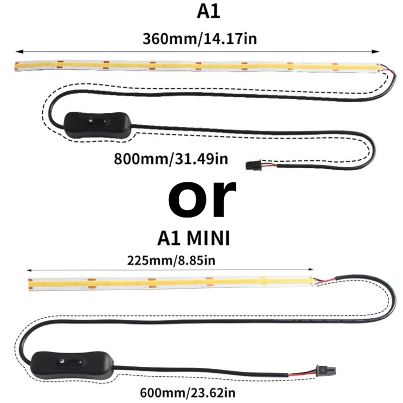 

For Bambu lab A1/A1mini Led Light Strip Ra95 Fill light 24V Bambulab 3D Printer Parts Fill Light for A1 Special Light Strip