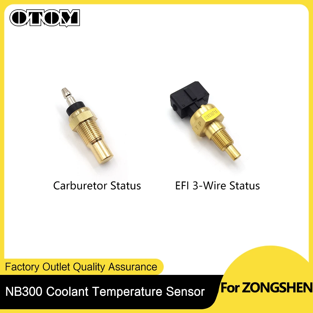 For ZONGSHEN Motorcycle Coolant Temperature Sensor Carburetor 3-Wire EFI NB300 ZS174MN-5 Water-Cooled 4 Stroke Engine Dirt Bikes