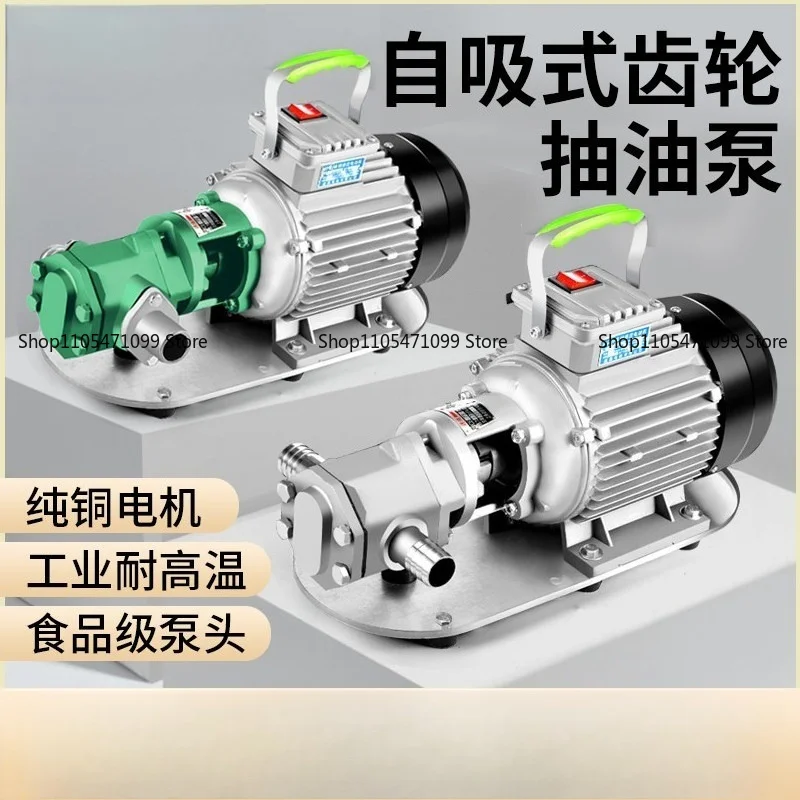 Gear Electric Oil Pump 220v380v Self-priming Stainless Steel High Viscosity Oil Diesel Edible Oil Explosion-proof