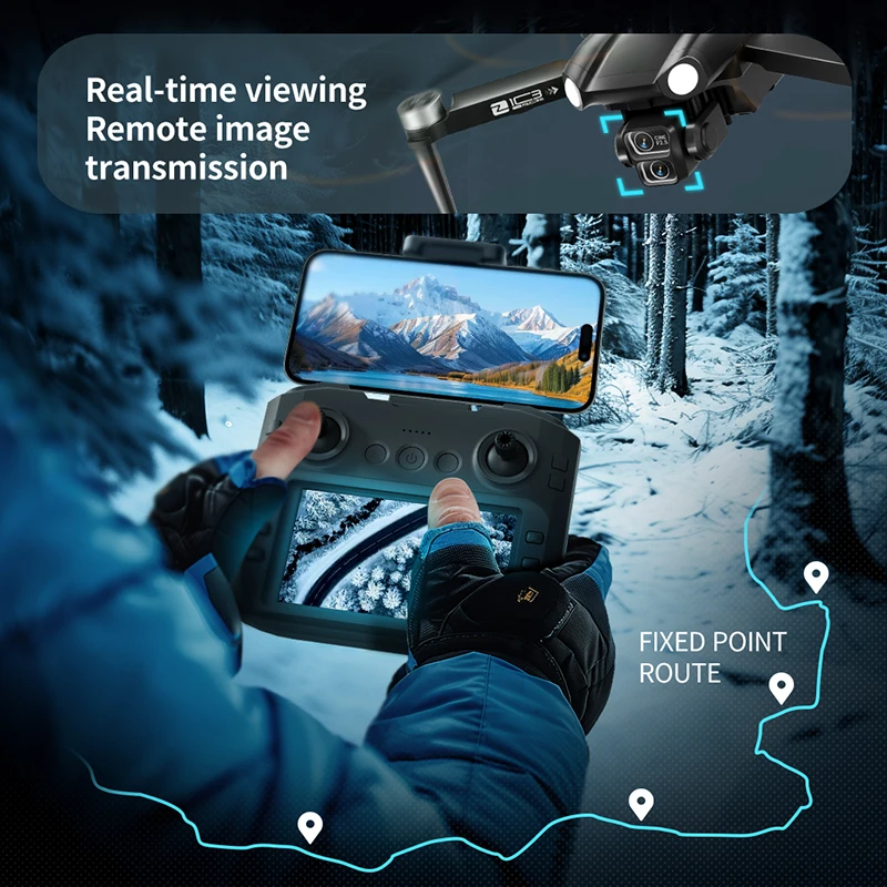 2025 New  Drone 8K Professional Triple Camera Brushless Motor Optical Flow Positioning Foldable Quadcopter RC Dron