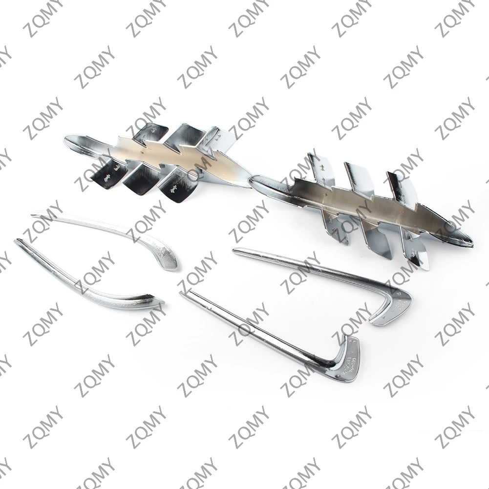 1Pair Gold Wing GL1800 Motorbike Fairing Premier Shark Gills Set Chrome ABS For Honda Goldwing GL 1800 2001-2011