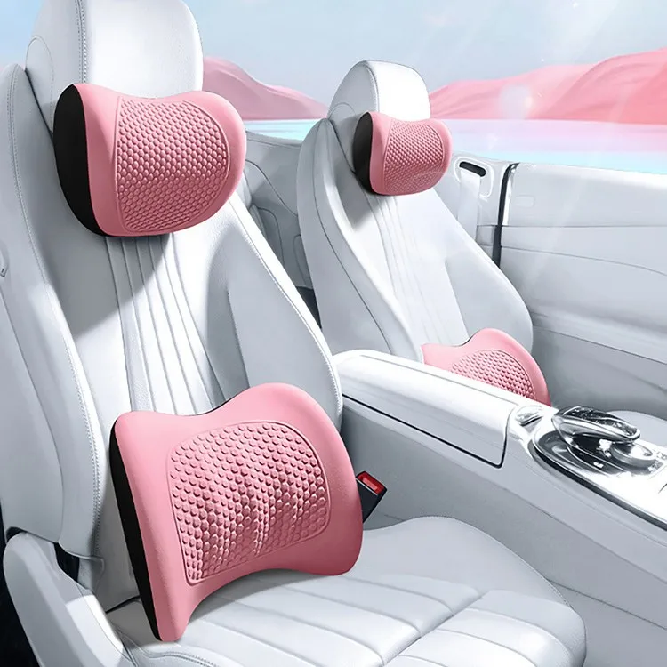 Gel Memory Foam Computer Chair Office Chair Cushion Pillows for Bedroom Car Headrest for Vehicles Double-layered Headrest Neck