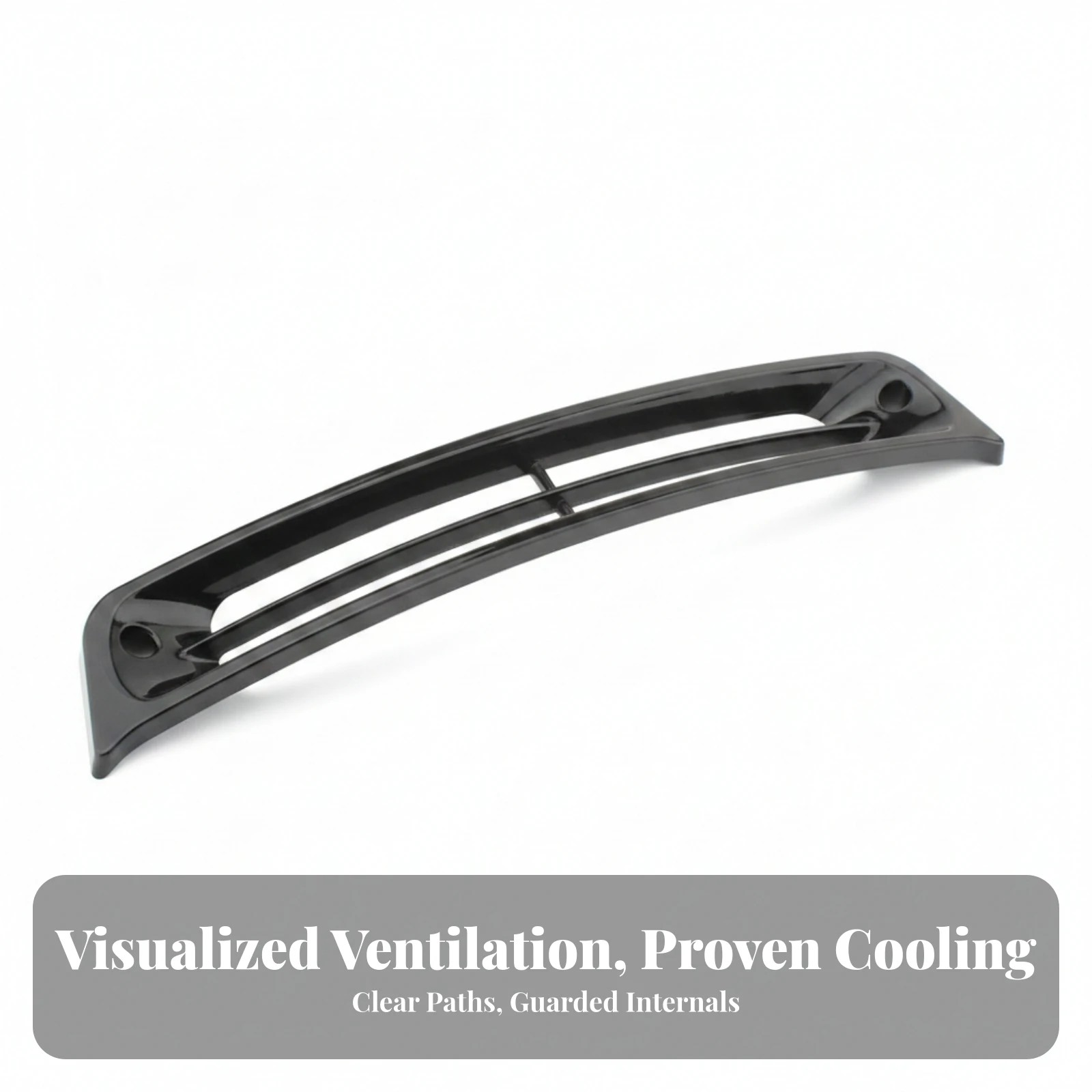 Front Fairing Vent Cover Curved Fairing Vent Cover with Screws Easy-to-Install Custom for Touring Bike Owners, Styling Refresh