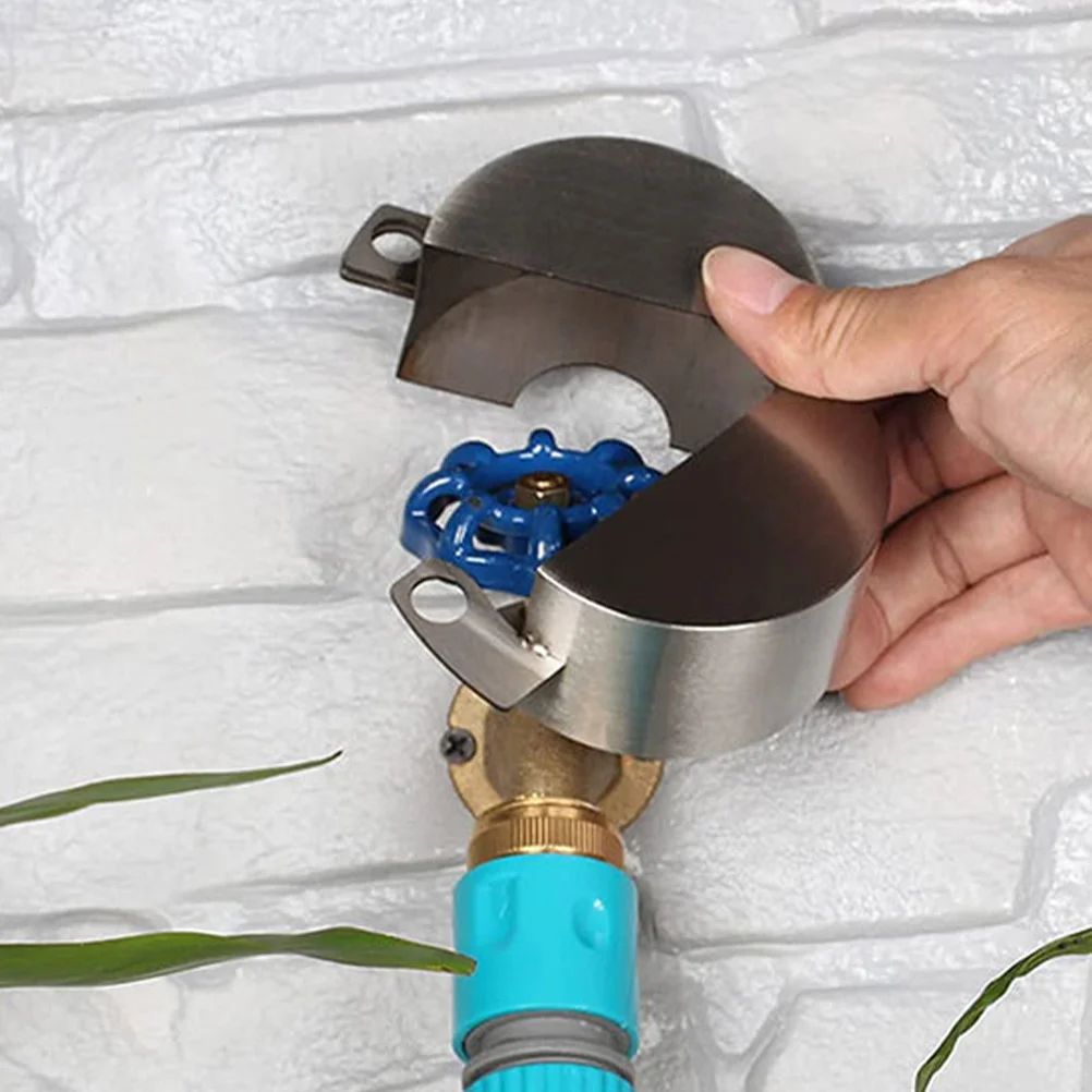 

1 комплект, 1 комплект, замок для водопроводного крана, крышка для уличного крана с ключом, защита от кражи для садового шланга, нагрудник, клапан, крышка для кухонного крана