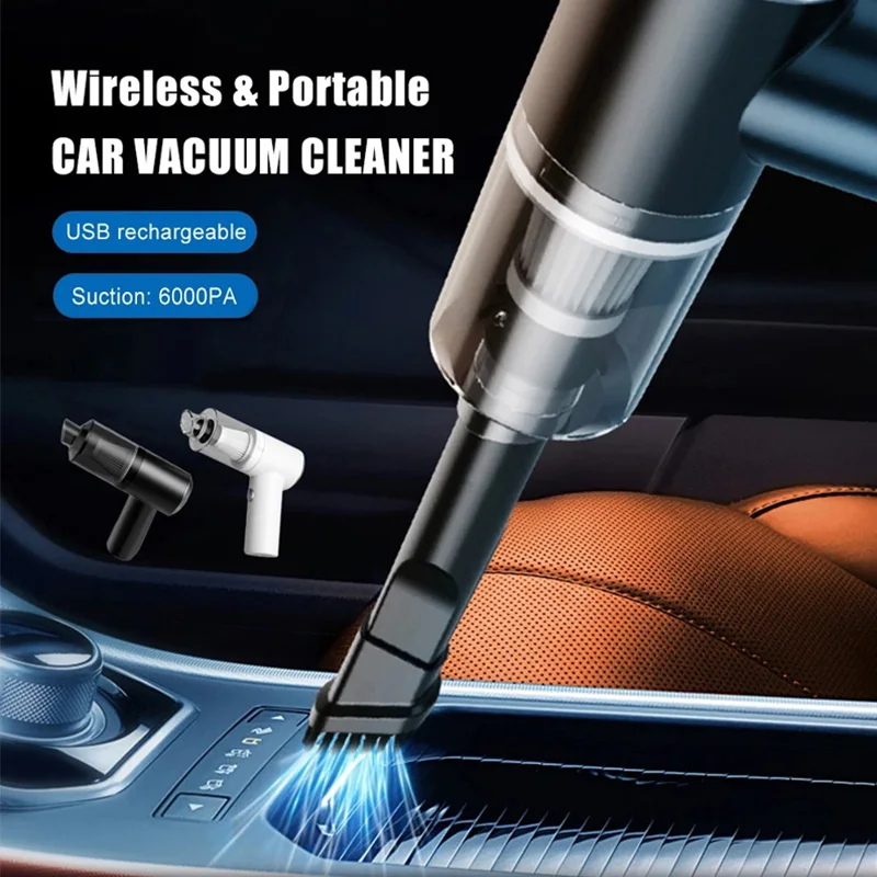 Super High Power Car Mounted Vacuum Cleaner Wireless Portable Handheld Car Household Mini Vacuum Cleaner Portable Vacuum Cleaner