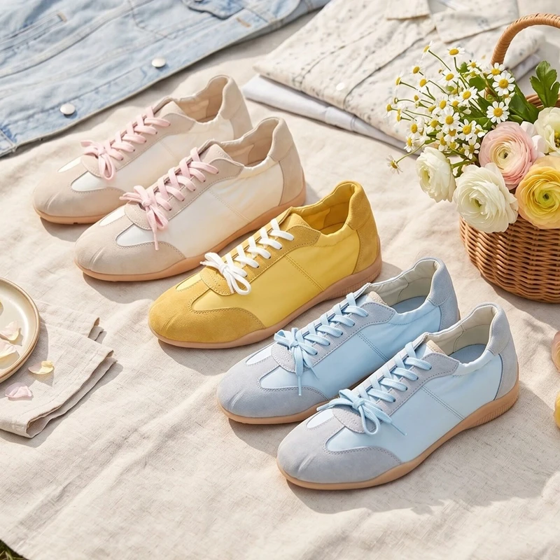 AIYUQIWomen's sneakers Shoe Antislip and Comfortable German Training Shoes Women Plus Size Casual Spring and Autumn female Shoes