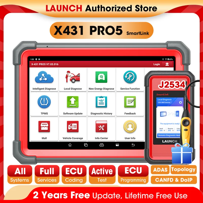 Launch X431 PRO5 SmartLink Car Diagnostic Tools J2534 Programming Auto OBD2 Scanner Diagnosis Automotive Tool pk X-431 V+ PRO3