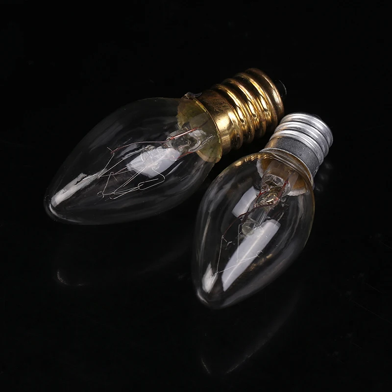 1Pc C7 7W/10W E12/E14 Warm White Bulbs 110V/220V 55*22MM Christmas Chandelier Plug-in Flea Trap Salt Lamp Candle Light Decor