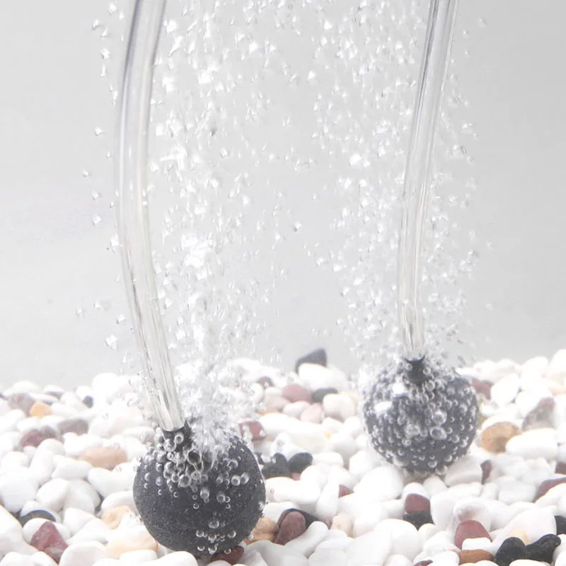 5 Stück Aquarium MINI Runde Luftsteine Mineral-Blasendiffusor Fischbecken-Belüfter Belüftung Hydroponik Sauerstoff Luftstein Zubehör – Detail 4