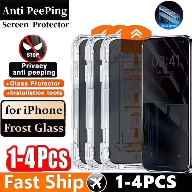 

1-4PCS HD Dust-Proof Installation Screen Protector For Samsung S25 S24 S23 S22 FE Ultra A56 A55 A36 A35 A16 A06 Privacy Glass