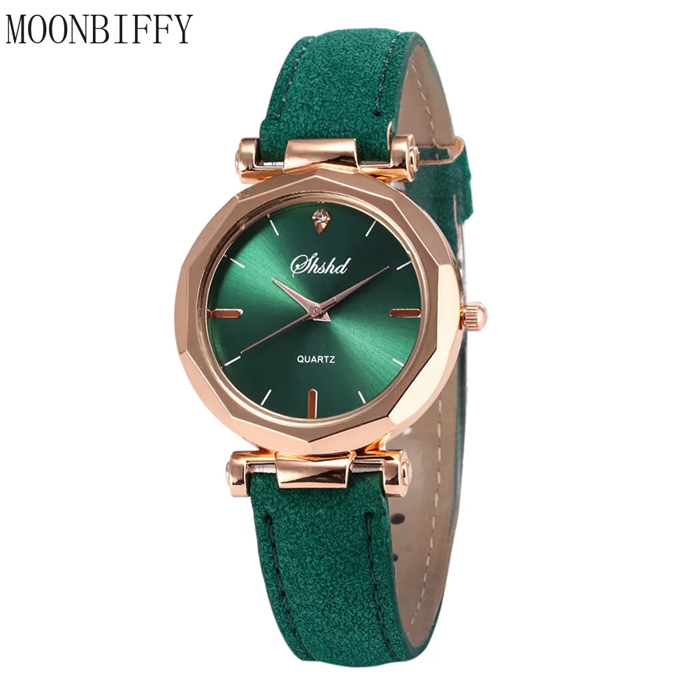 Fashion Women Leather Casual Watch Luxury Analog Quartz Crystal Wristwatch Luxury Women\'s Casual Watches Watch for Women Relogio