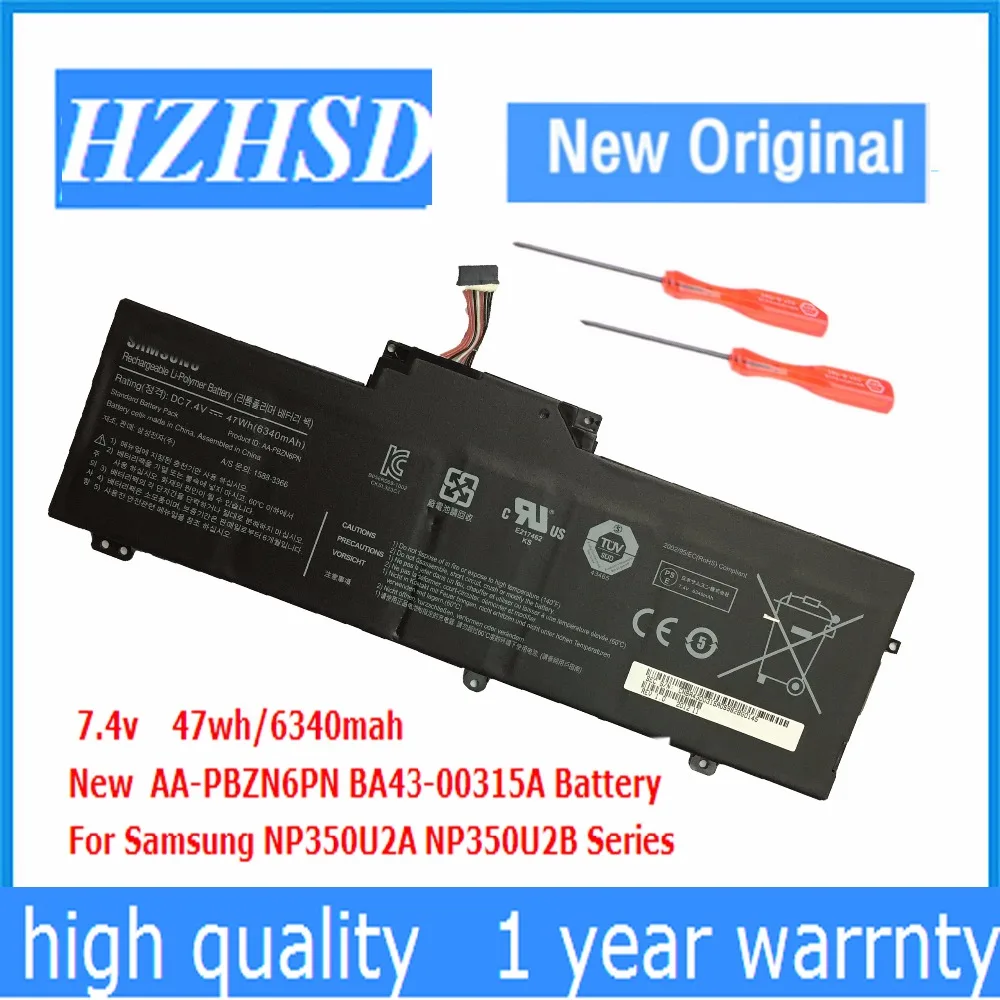 7.4V 47Wh New Original AA-PBZN6PN Laptop Battery for Samsung 350U2B 350U2A NP350U2A NP350U2B Series BA43-00315A