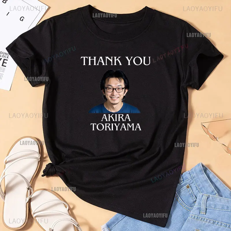 RIP Akira Toriyama Toribot T Shirt for Men Women Pure Fashion Tshirt Thank You Memories of Akira Toriyama 1955-2024 Y2k Shirt