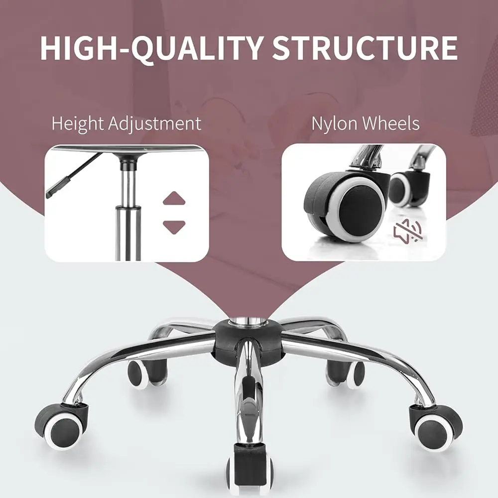 Office Chair Mid Ba Task Chair Adjustable Home Computer Executive Desk Chair With 360° Swivel (Brown)