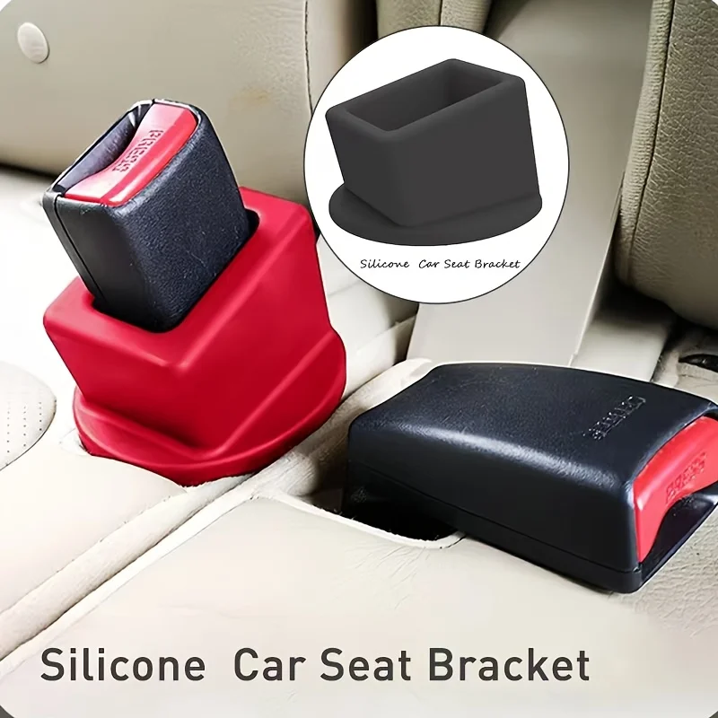 

Car seat belt silicone holder, soft and easy to use, fits most vehicles