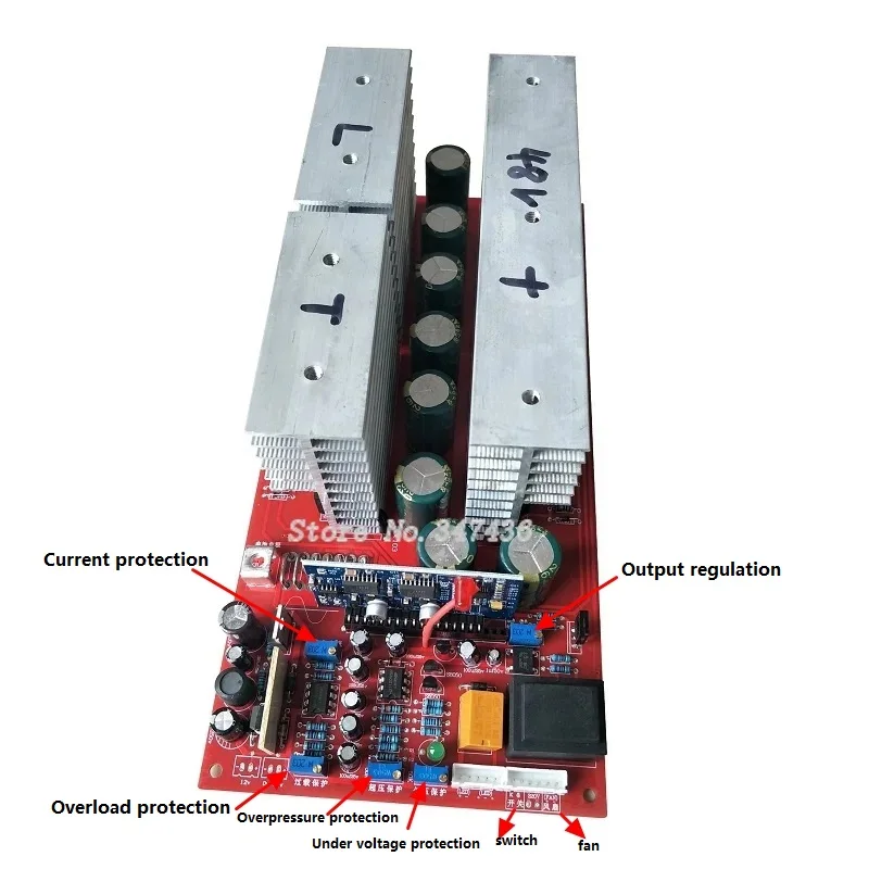Imagem -04 - Inversor de Onda Senoidal Pura de Alta Potência Pcb Circuit Board 12v 24v 36v 48v 60v 72v dc para ac 220v 110v 1500w 3000w 6000w
